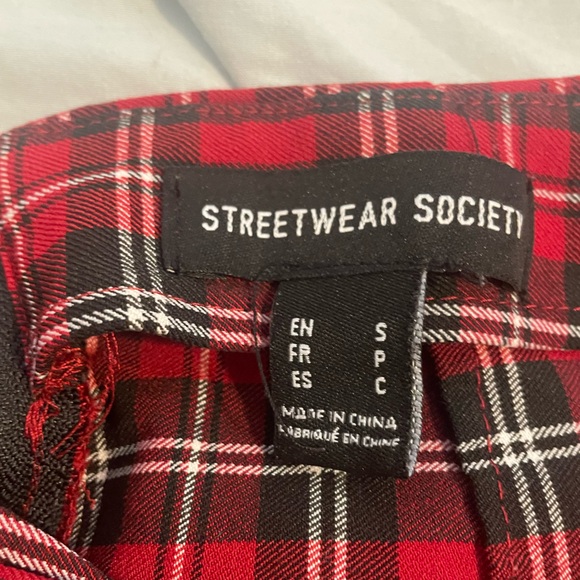 Plaid Streetwear Society Skirt, Women’s Size Small - Picture 2 of 2